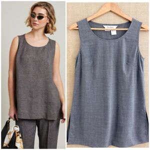 MaxMara Wool Tank 90s Y2K Sleeveless Minimalist Pullover Capsule Layering